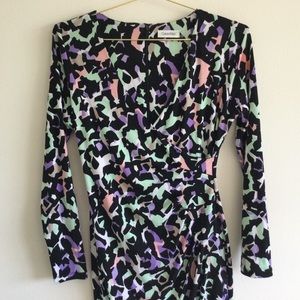Super Flattering Calvin Klein Faux Wrap Dress